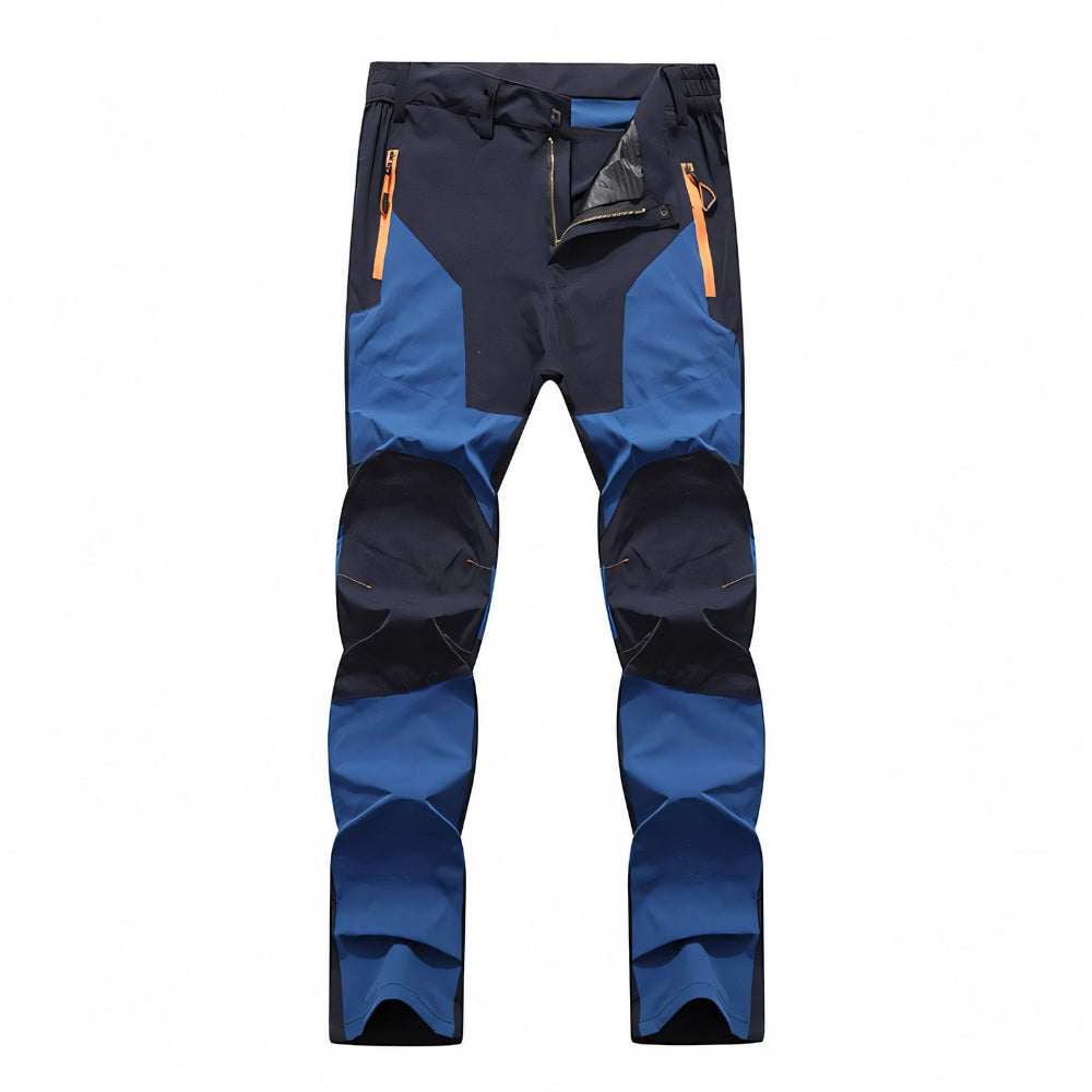 Pantalon respirant bleu foncé.
