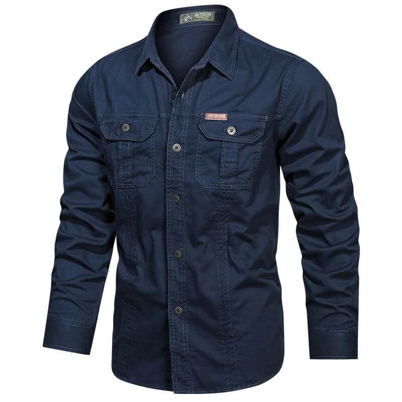 Chemise cargo bleu foncé