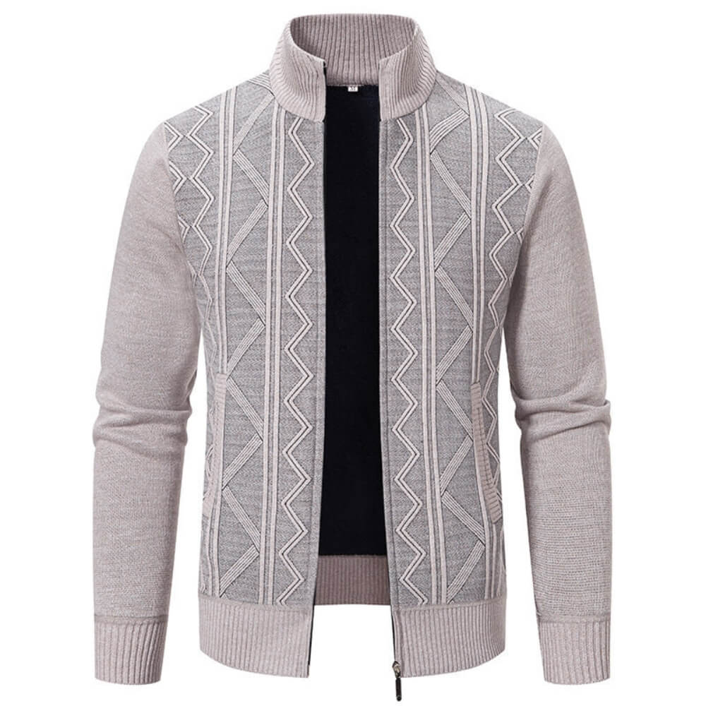 Cardigan d'affaires beige chaud