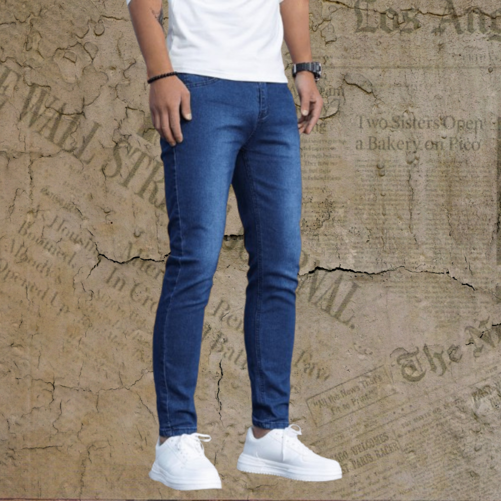 Jeans stretch à coupe décontractée pour hommes pour un style quotidien