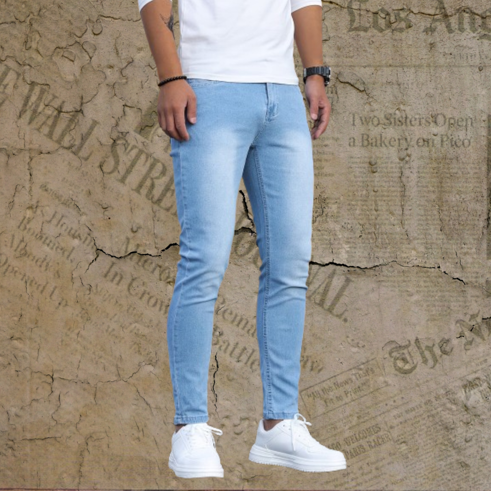 Jeans stretch à coupe décontractée pour hommes pour un style quotidien
