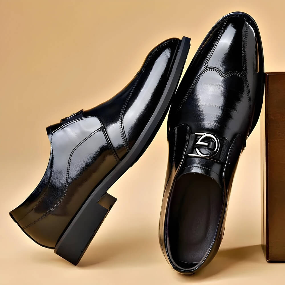 Chaussures formelles en cuir noir