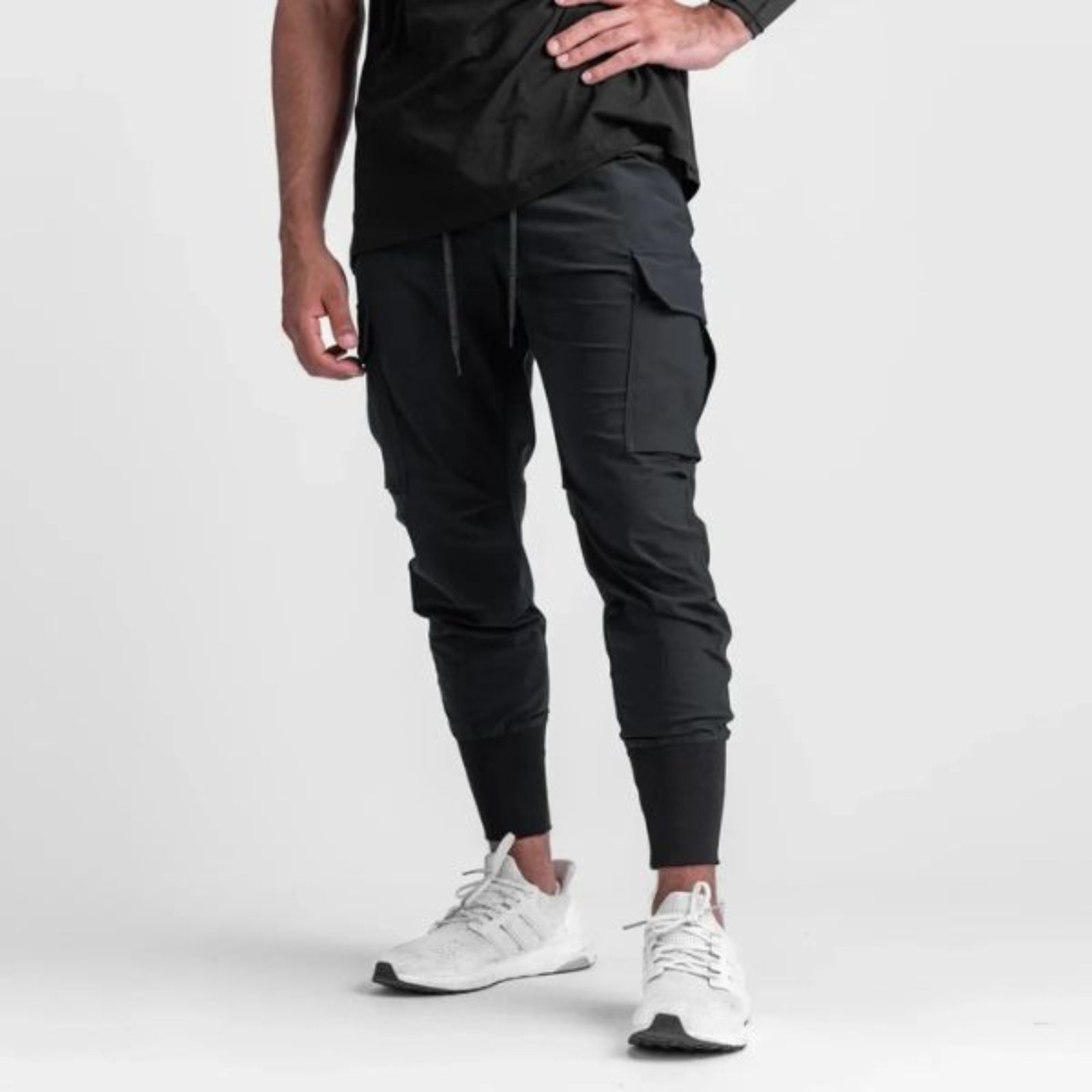 Pantalon de jogging à poches utilitaires tactiques pour hommes