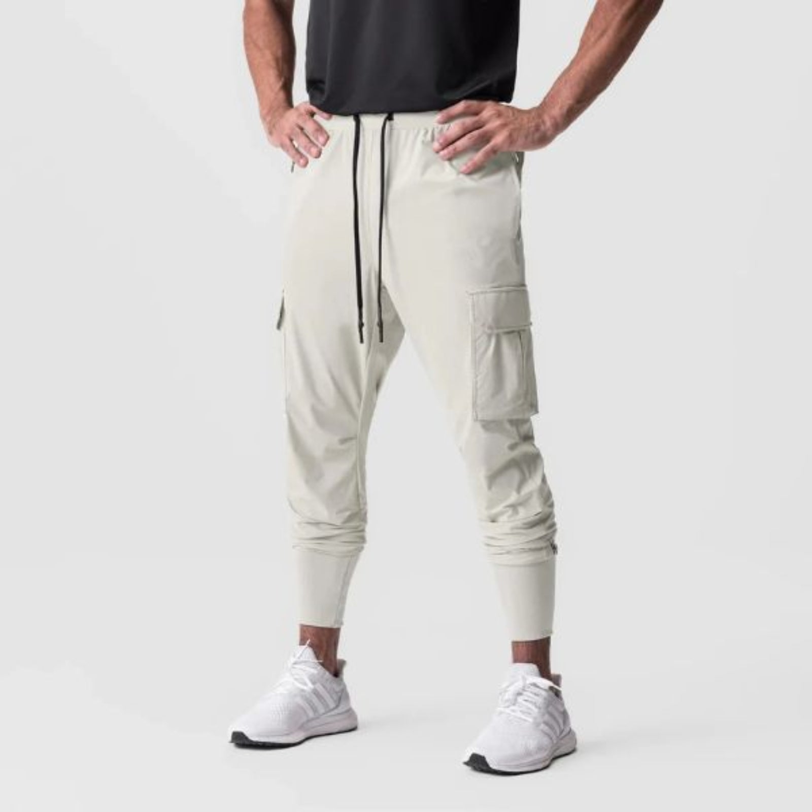 Pantalon de jogging à poches utilitaires tactiques pour hommes