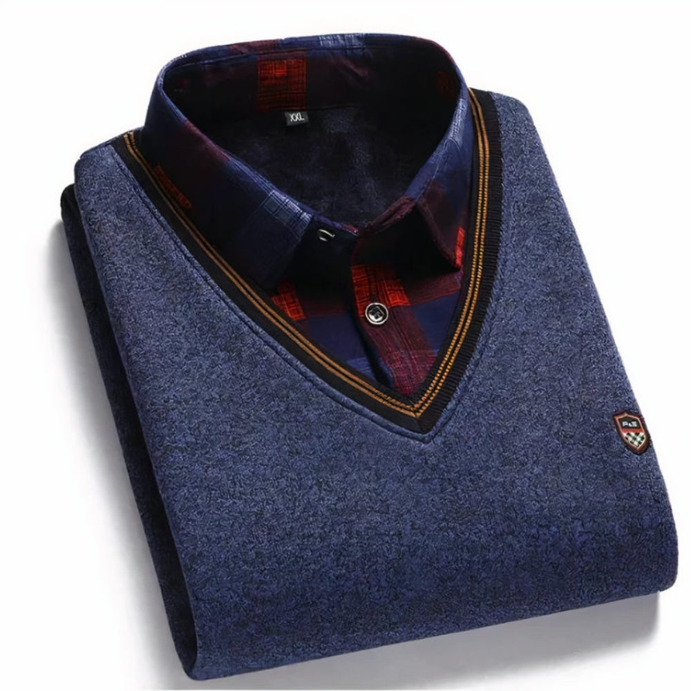 Combinaison pull-over et chemise pour hommes