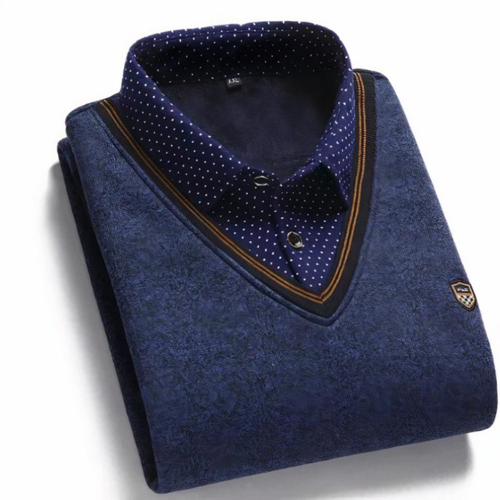 Combinaison pull-over et chemise pour hommes