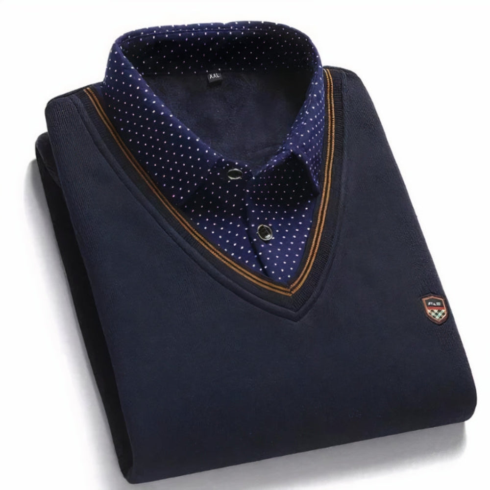 Combinaison pull-over et chemise pour hommes