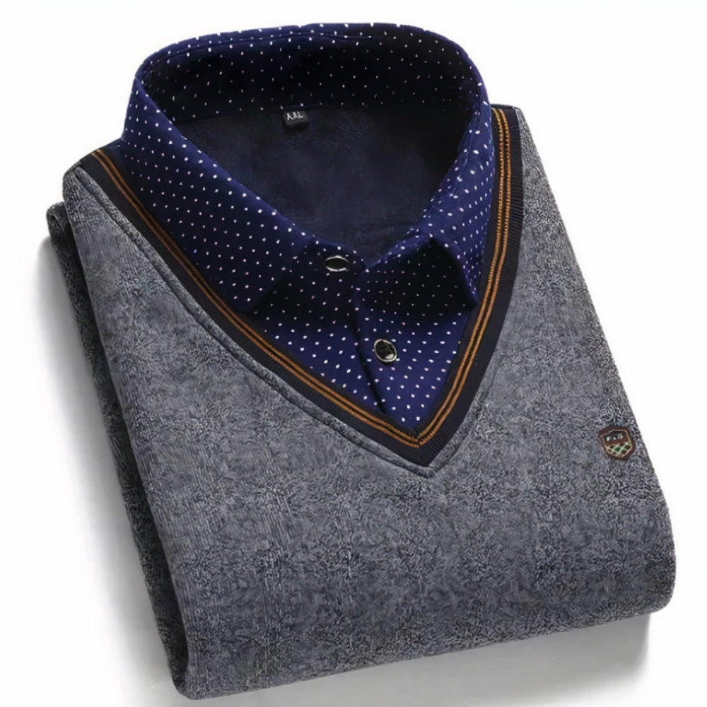 Combinaison pull-over et chemise pour hommes