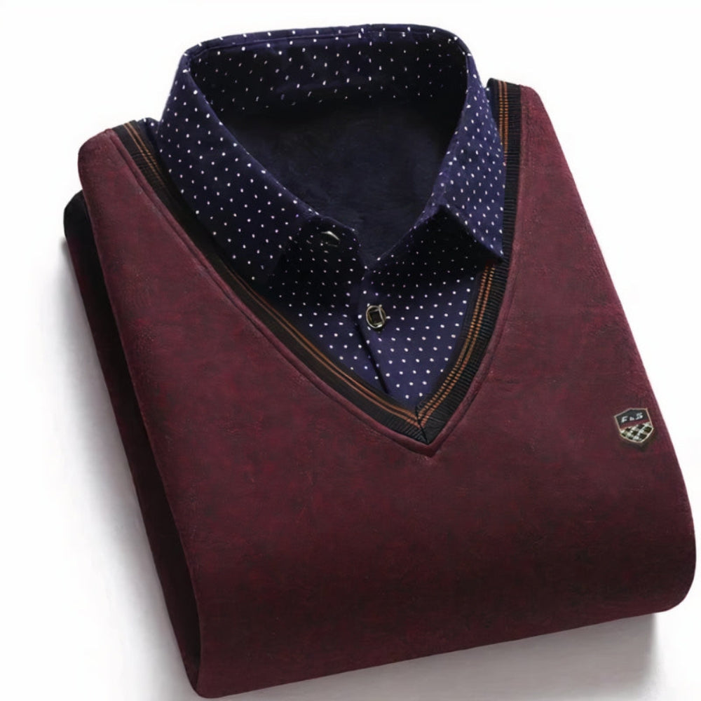 Combinaison pull-over et chemise pour hommes