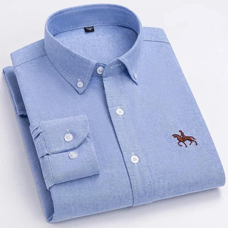 Chemise habillée à manches longues pour hommes