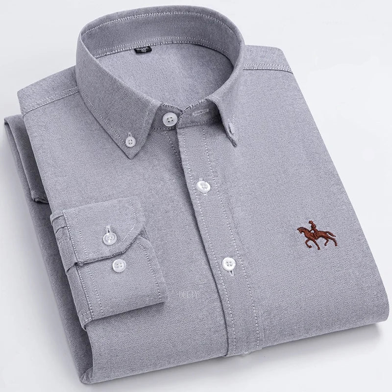 Chemise habillée à manches longues pour hommes