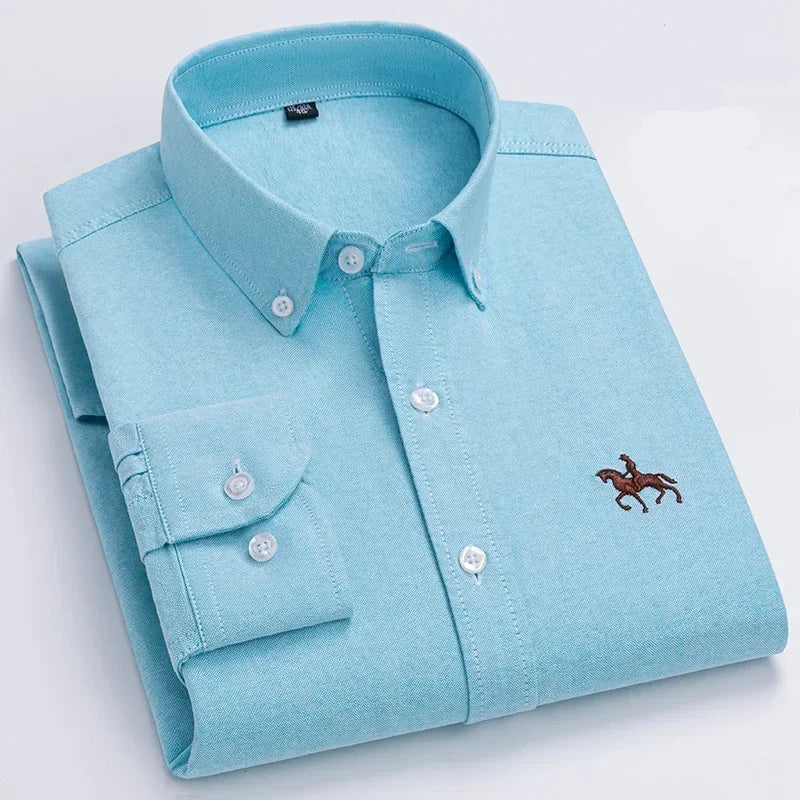 Chemise habillée à manches longues pour hommes
