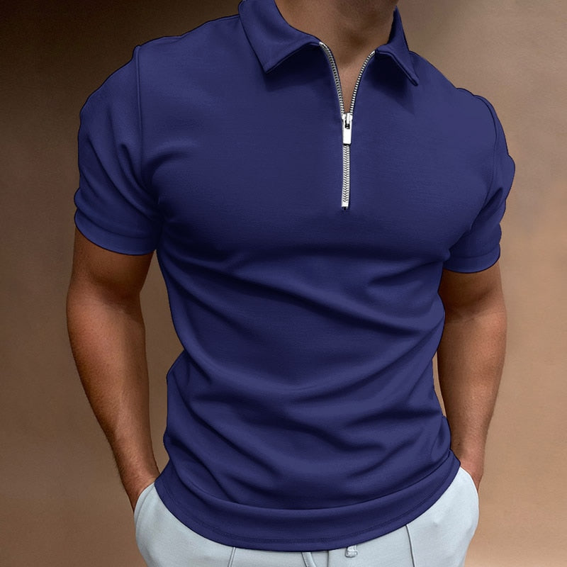Polo Homme Zippé Élégant