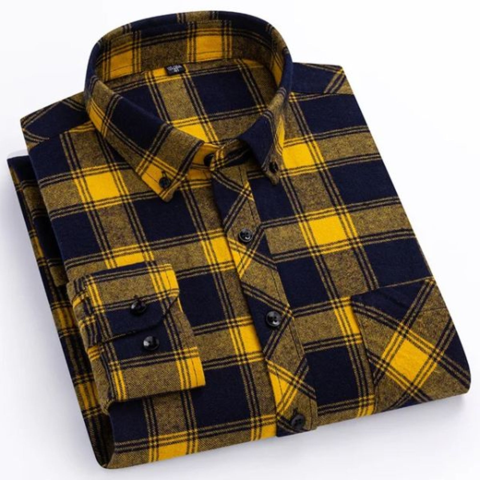 Chemise à carreaux décontractée pour hommes