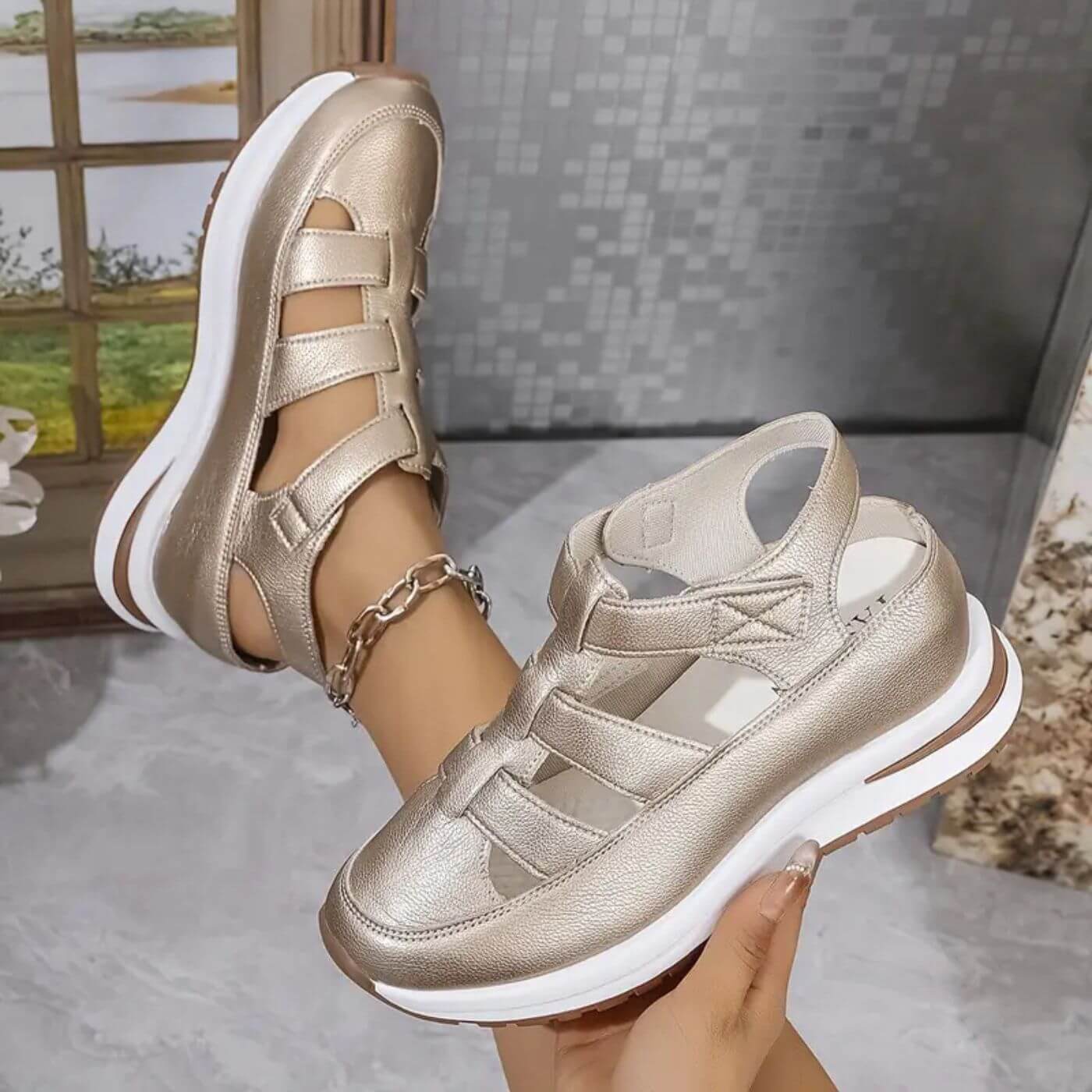 Soline™ - Sandales Orthopédiques à Bout Fermé