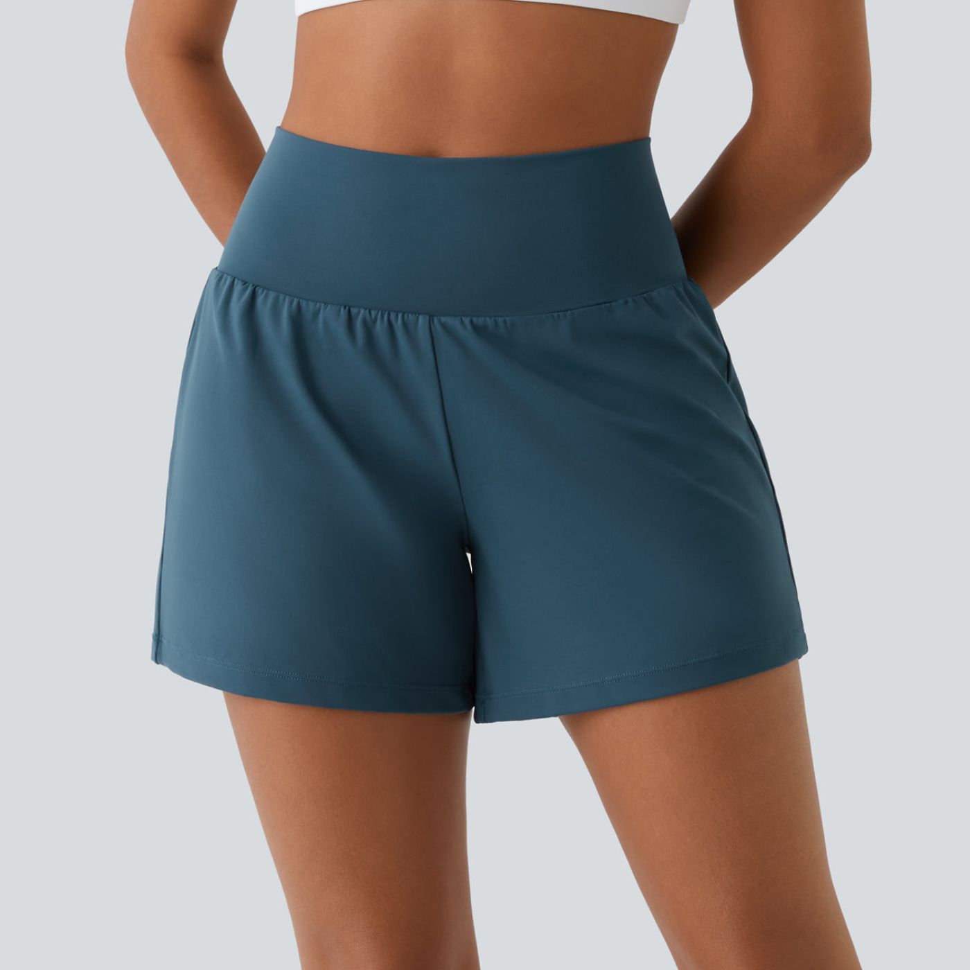 Théa™ - Short de Yoga Taille Haute 2 en 1 Respirant et Confortable