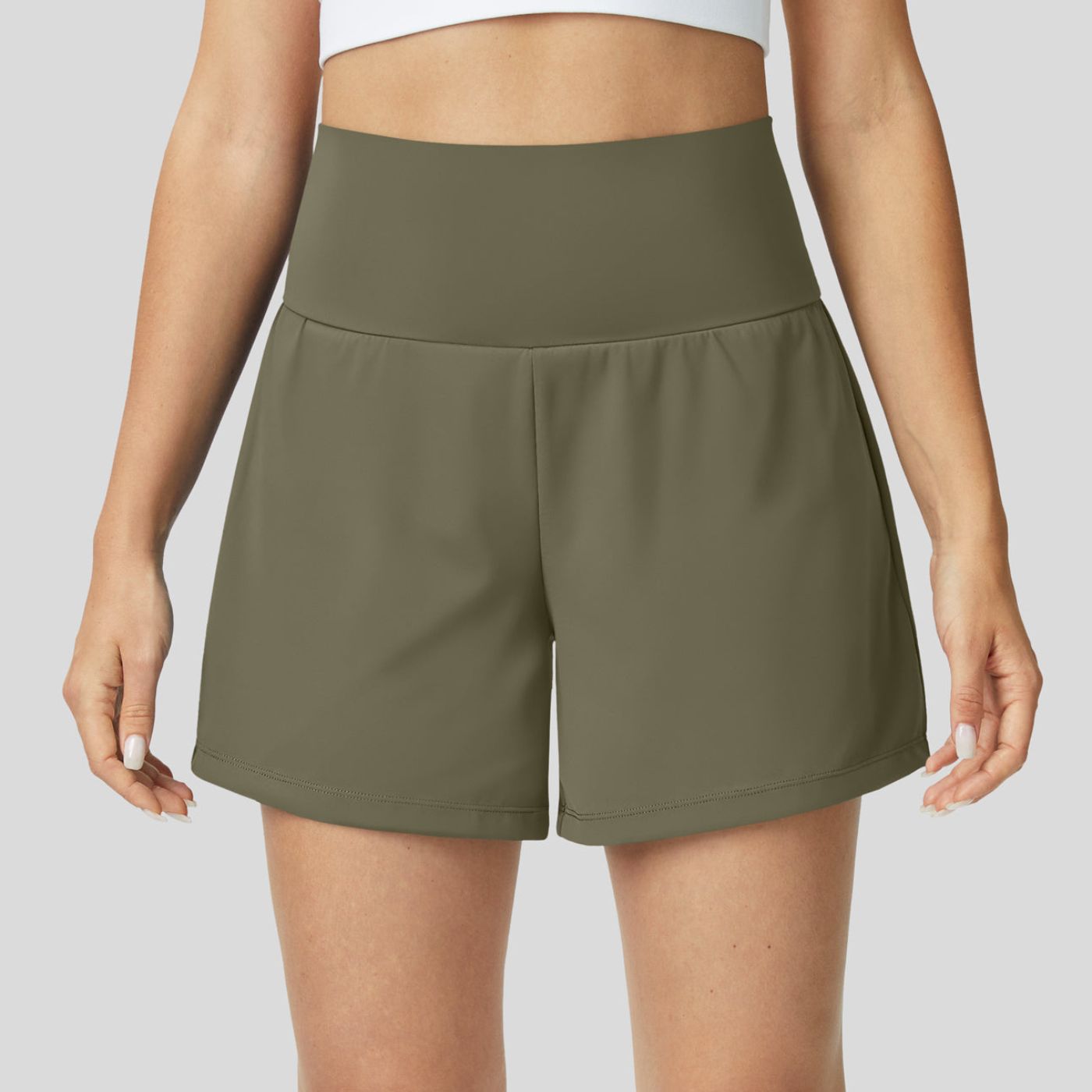 Théa™ - Short de Yoga Taille Haute 2 en 1 Respirant et Confortable