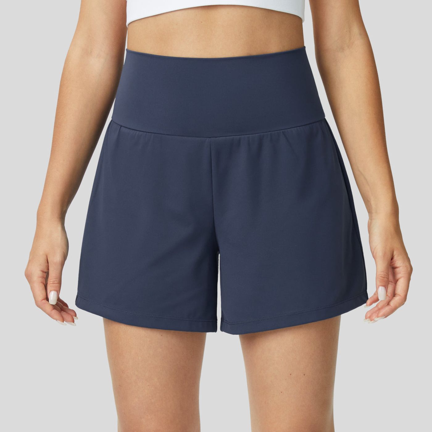Théa™ - Short de Yoga Taille Haute 2 en 1 Respirant et Confortable