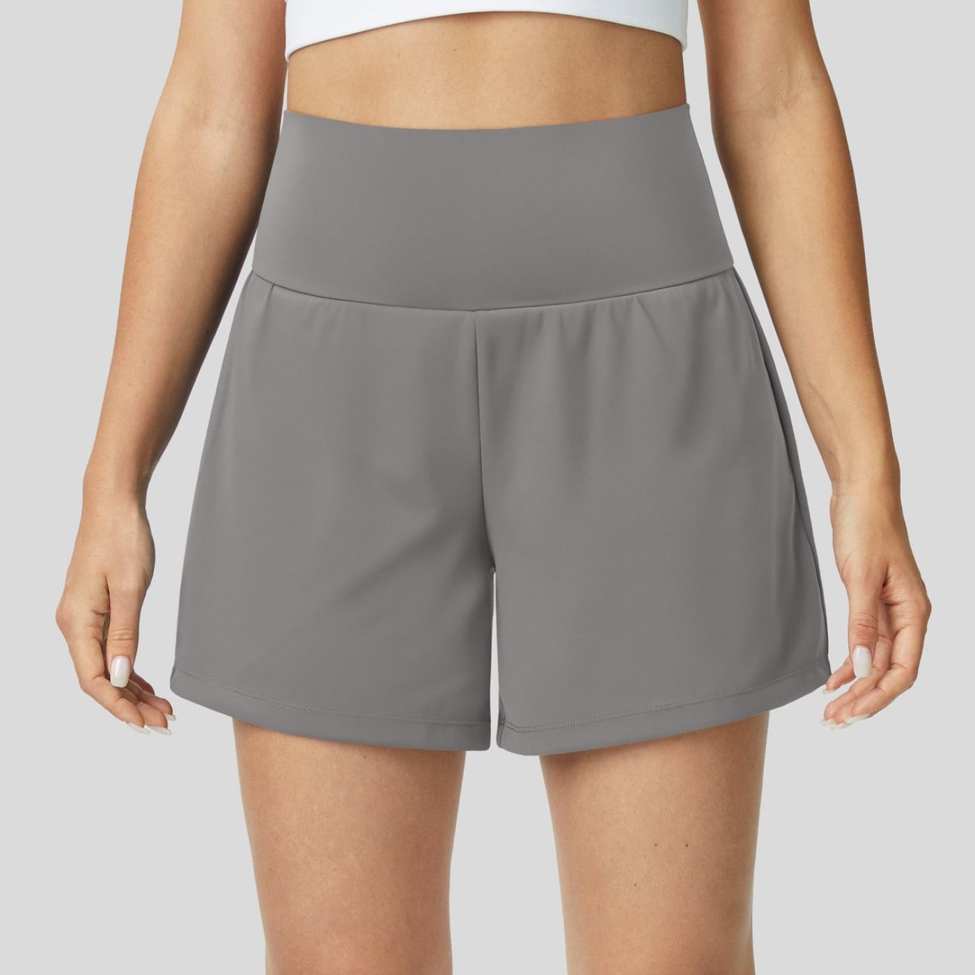 Théa™ - Short de Yoga Taille Haute 2 en 1 Respirant et Confortable
