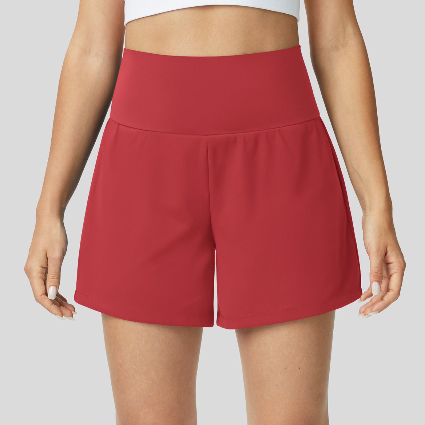 Théa™ - Short de Yoga Taille Haute 2 en 1 Respirant et Confortable