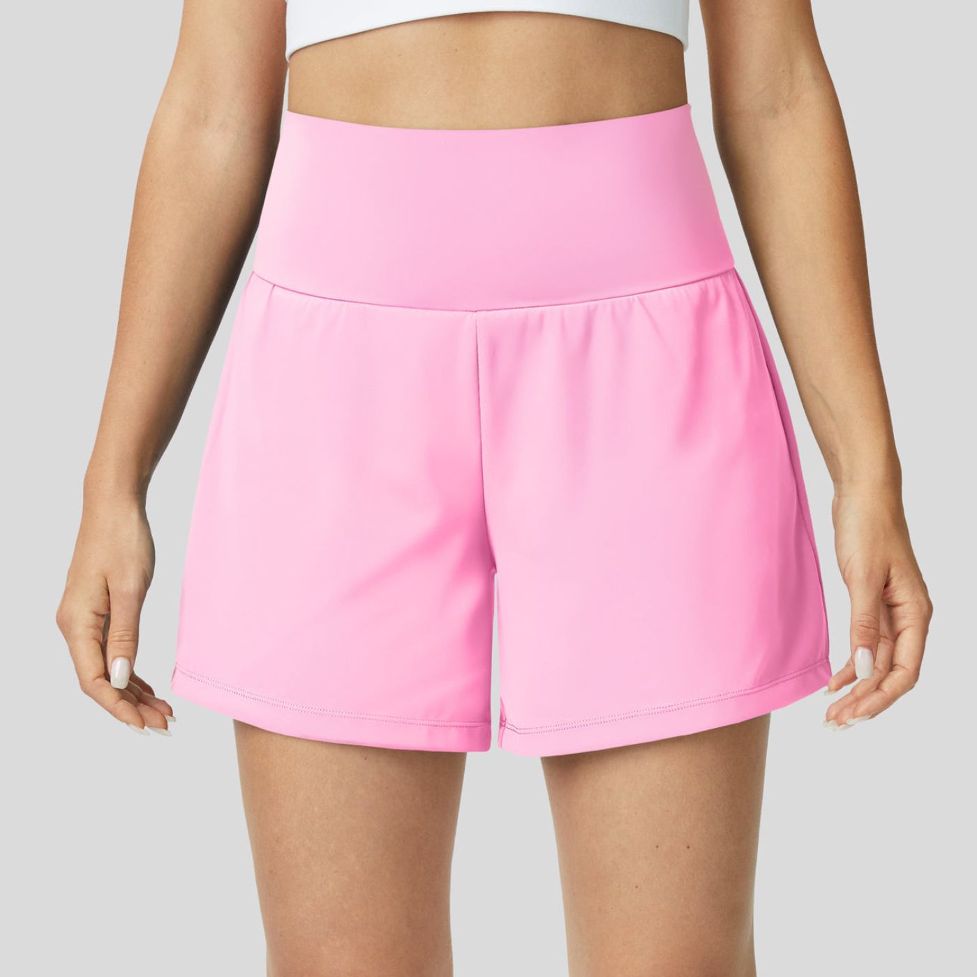 Théa™ - Short de Yoga Taille Haute 2 en 1 Respirant et Confortable