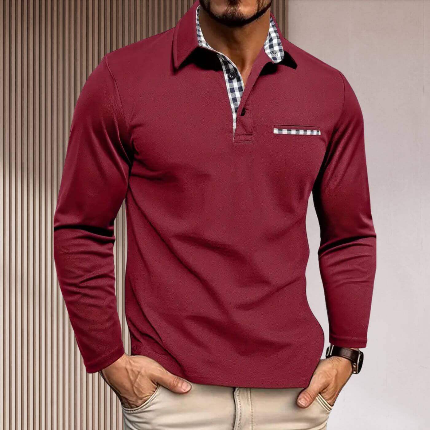 Alphonse™ – Chemise Ajustée à Manches Longues Élégante