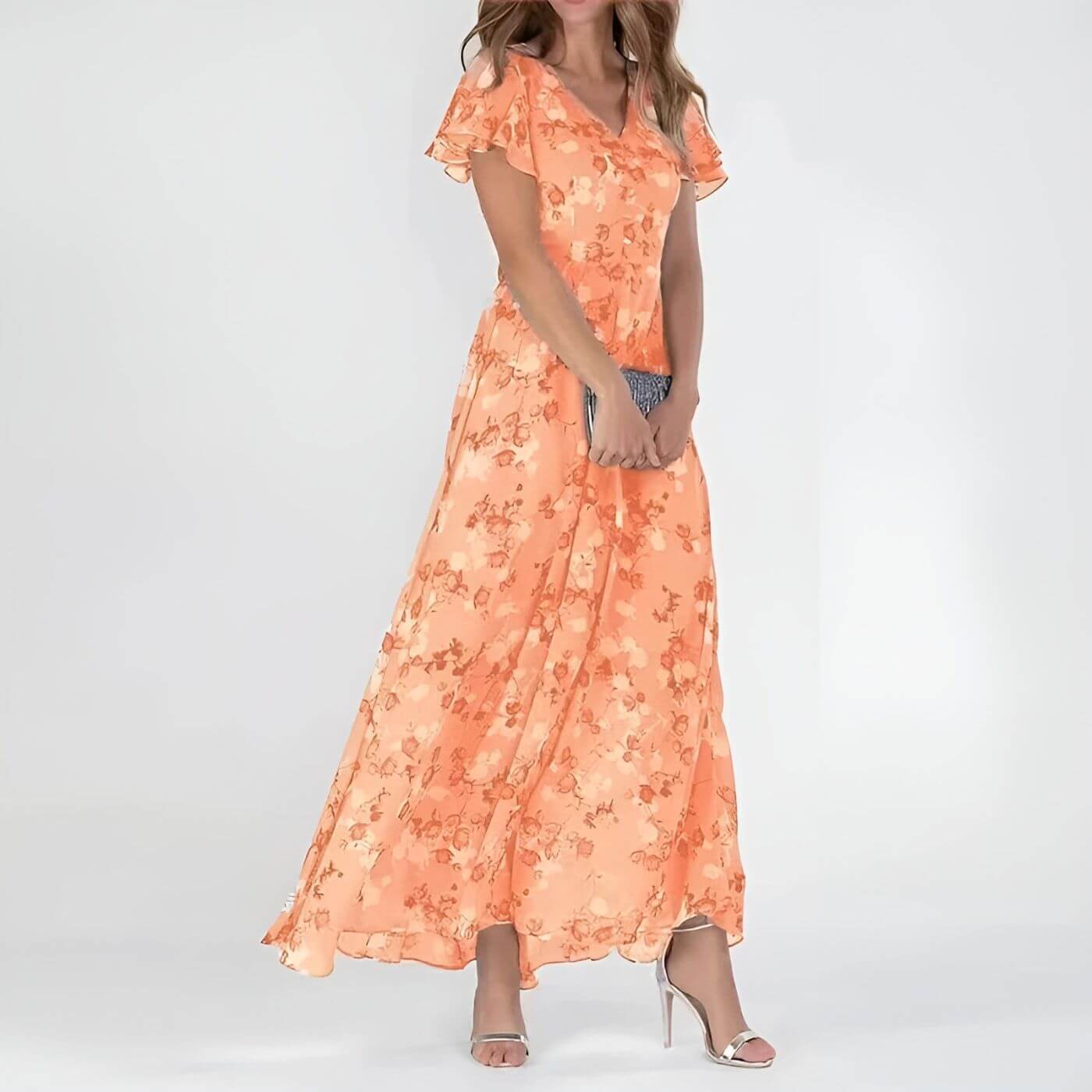 Amandine™ – Robe Longue Fluide Élégante