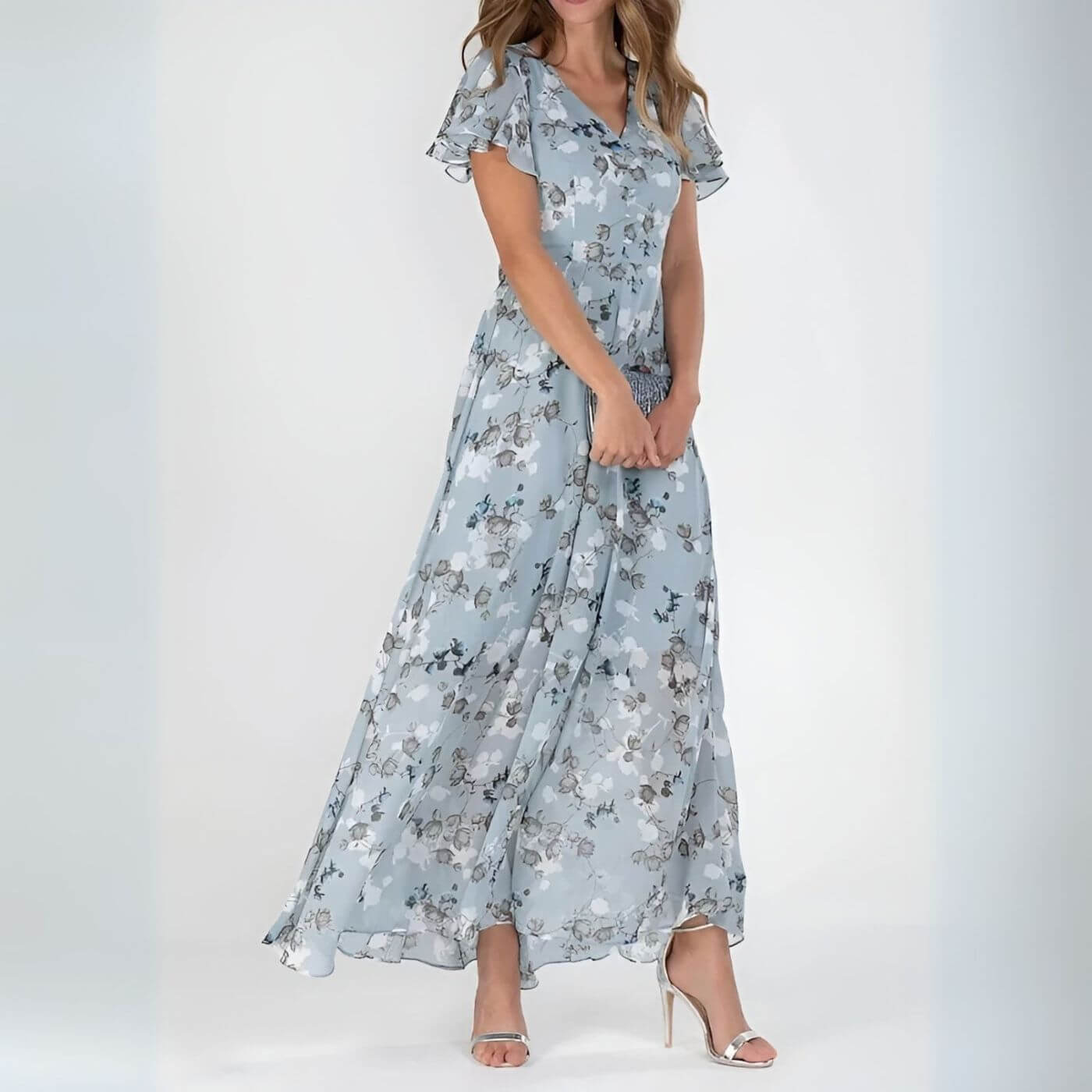Amandine™ – Robe Longue Fluide Élégante
