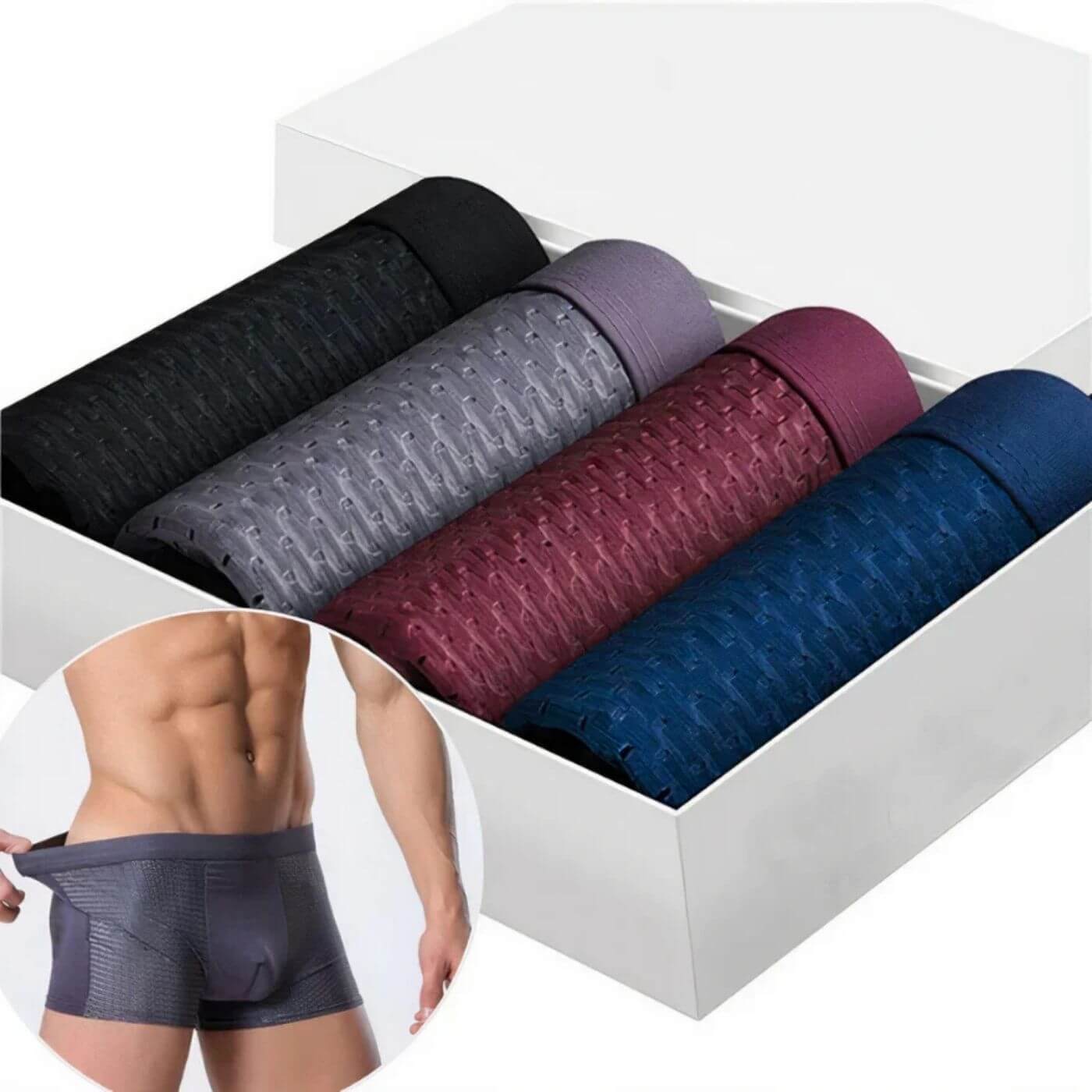 Bamboo Boxers™ – Boxers en Fibre de Bambou Anti-Démangeaisons Premium ( 5+5 GRATUIT )