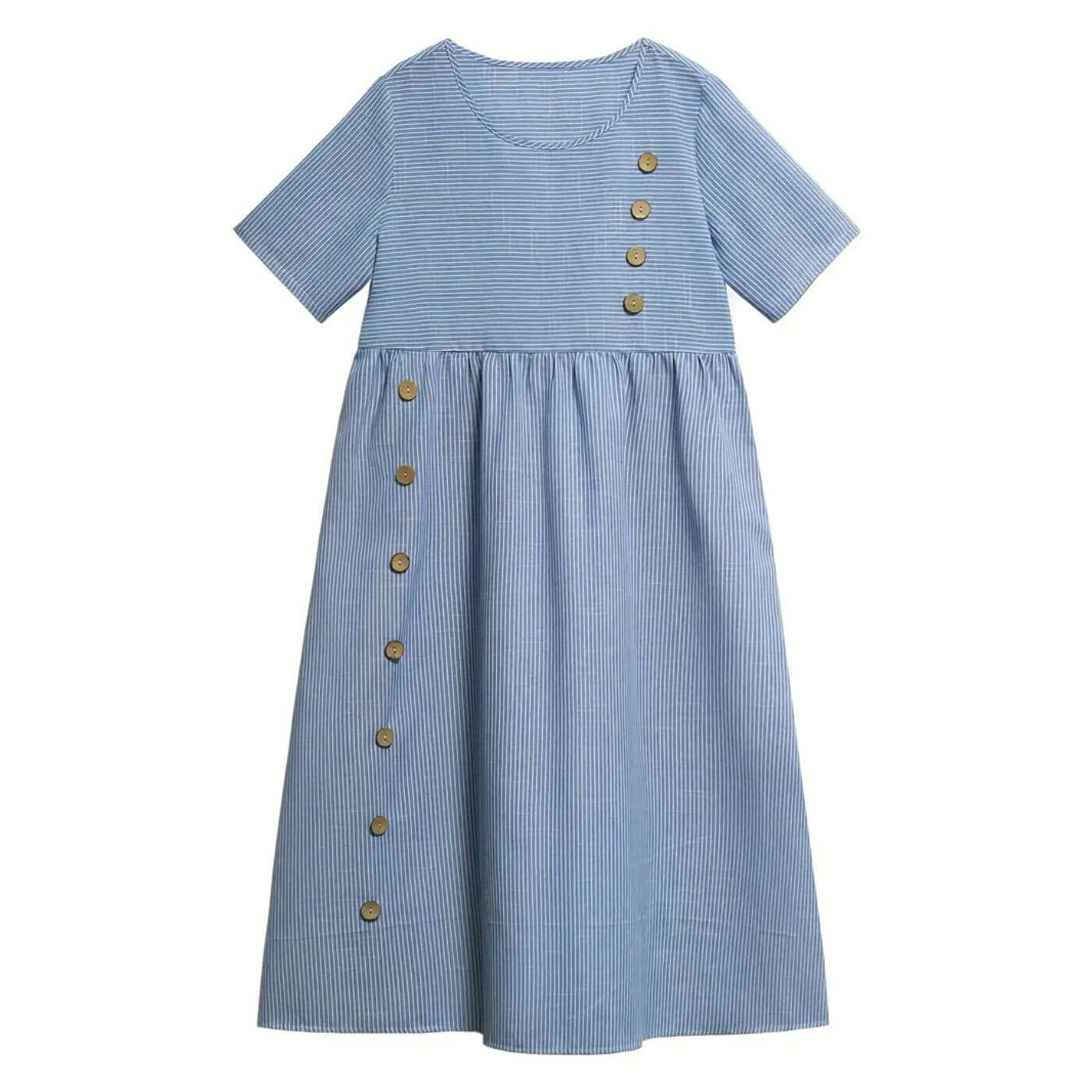 Brigitte™ – Robe Midi Confortable à Couvrance Ventre