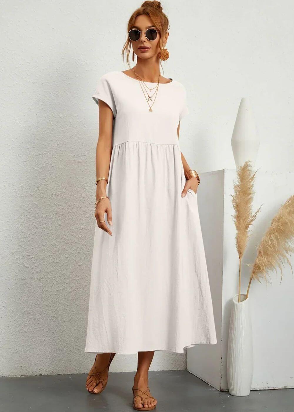 Elsa™ – Robe d'Été Élégante avec Poches