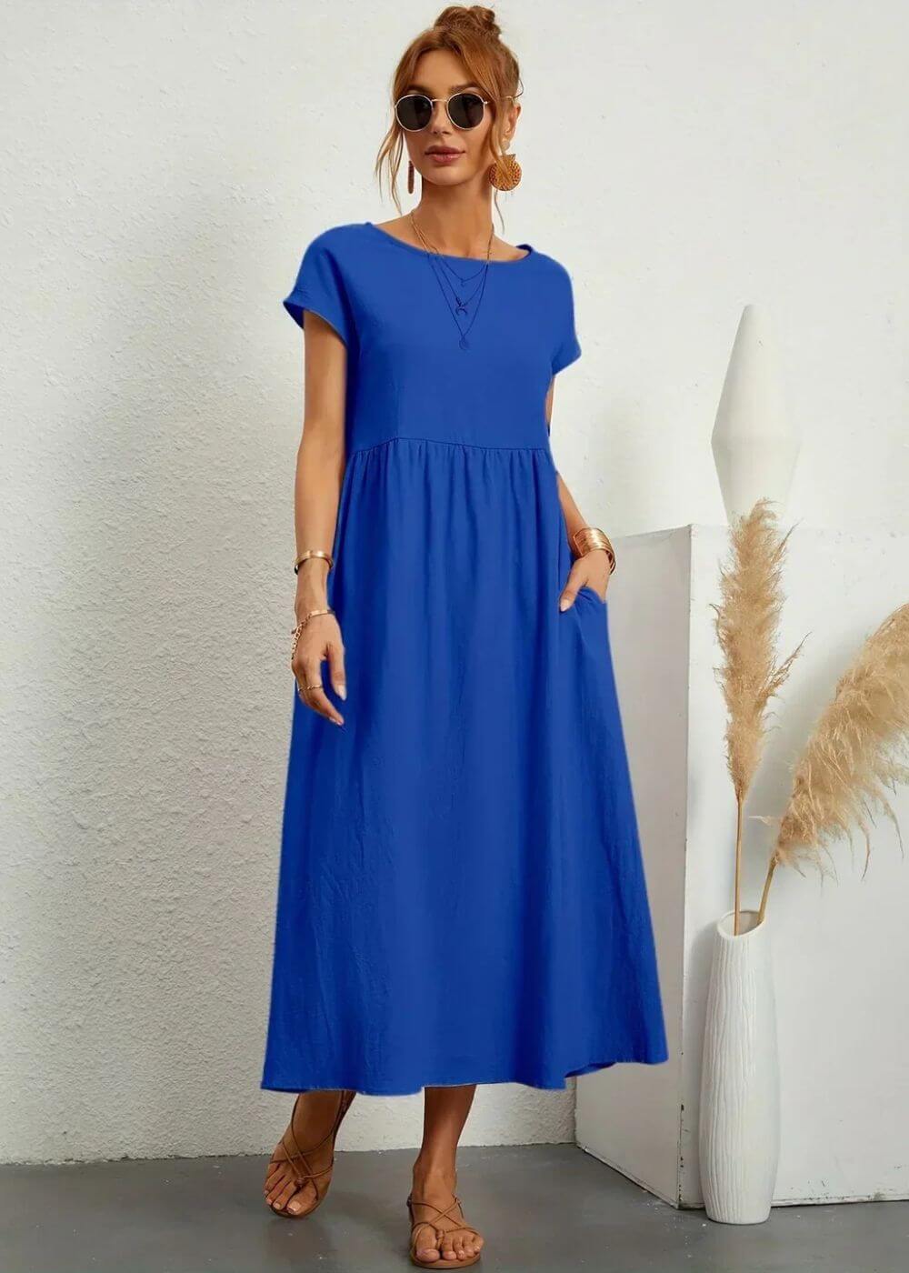 Elsa™ – Robe d'Été Élégante avec Poches