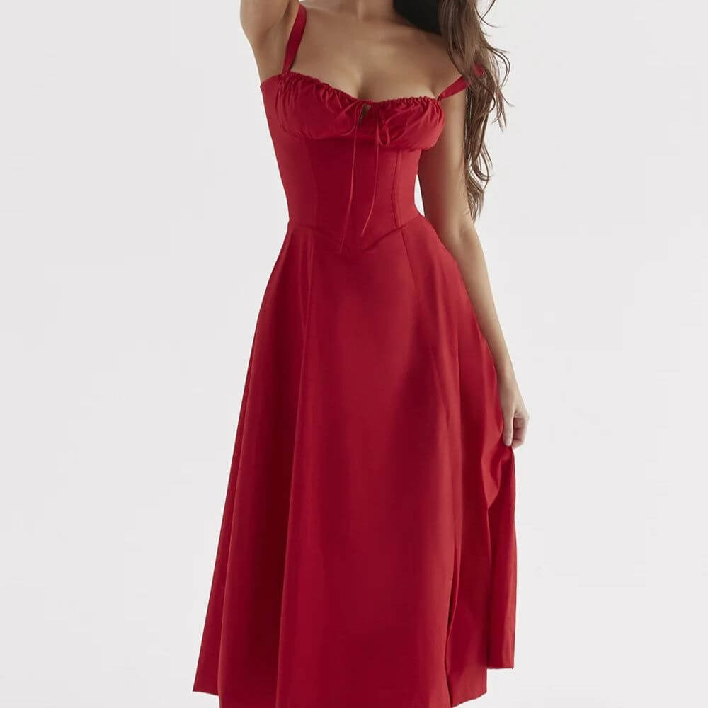 Robe femme élégante à imprimé floral – tendance chic été 2025