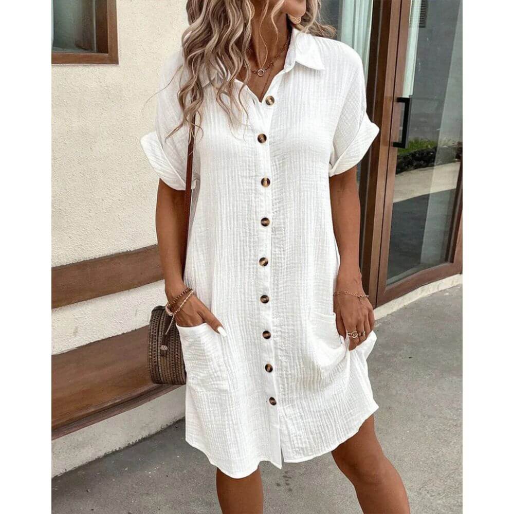 Robe d'été élégante et fluide pour un look estival tendance