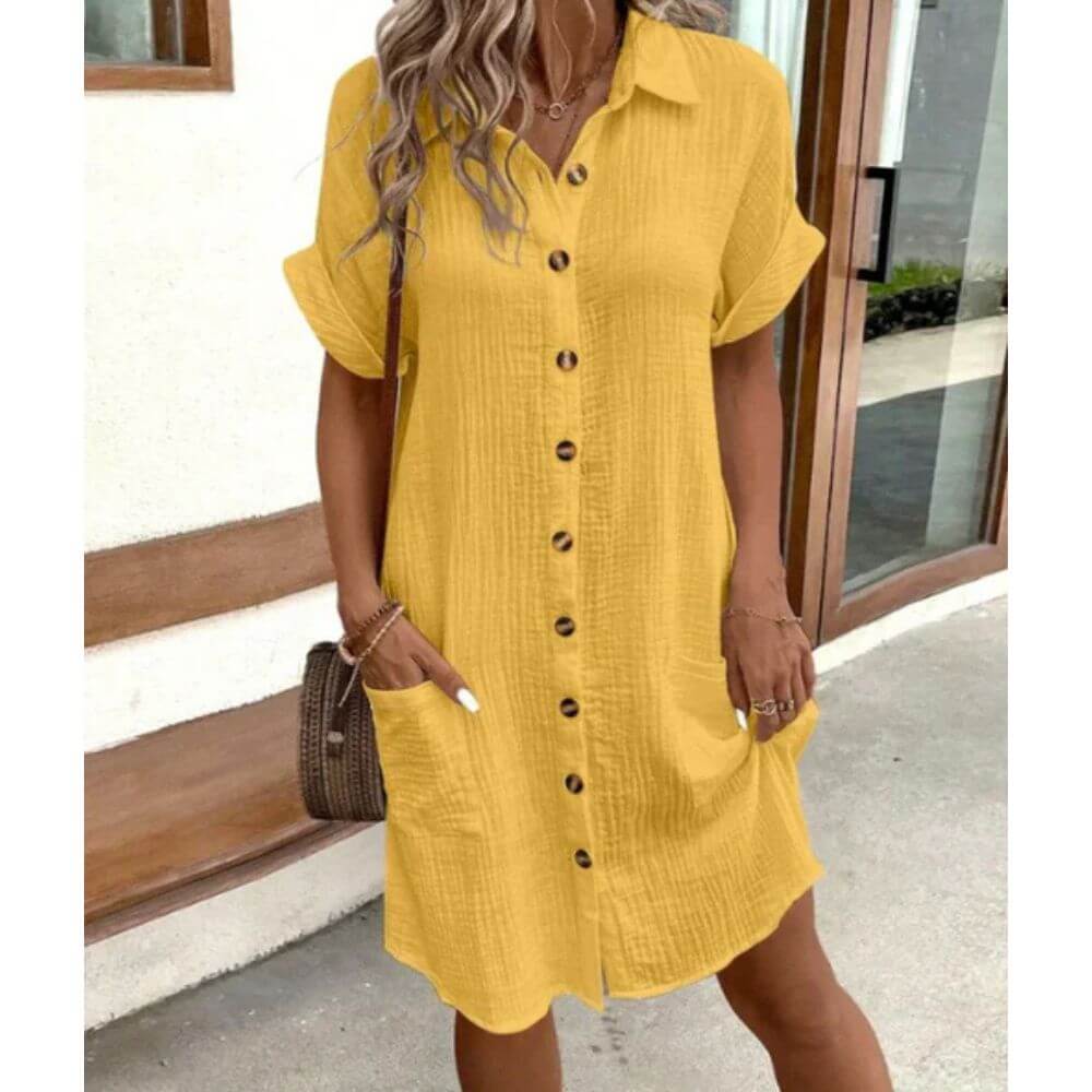Robe d'été élégante et fluide pour un look estival tendance