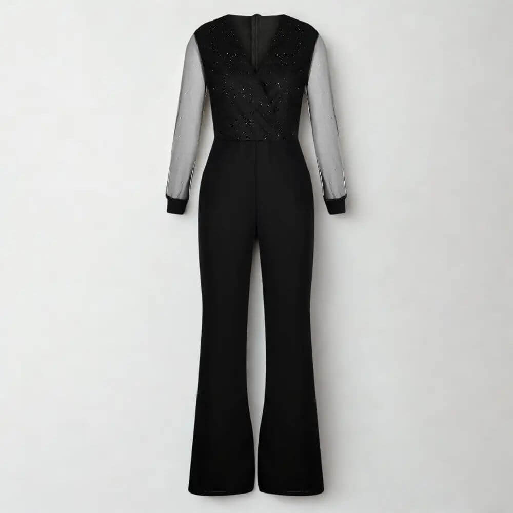 Combinaison pantalon chic femme élégante – tenue habillée soirée ou cérémonie