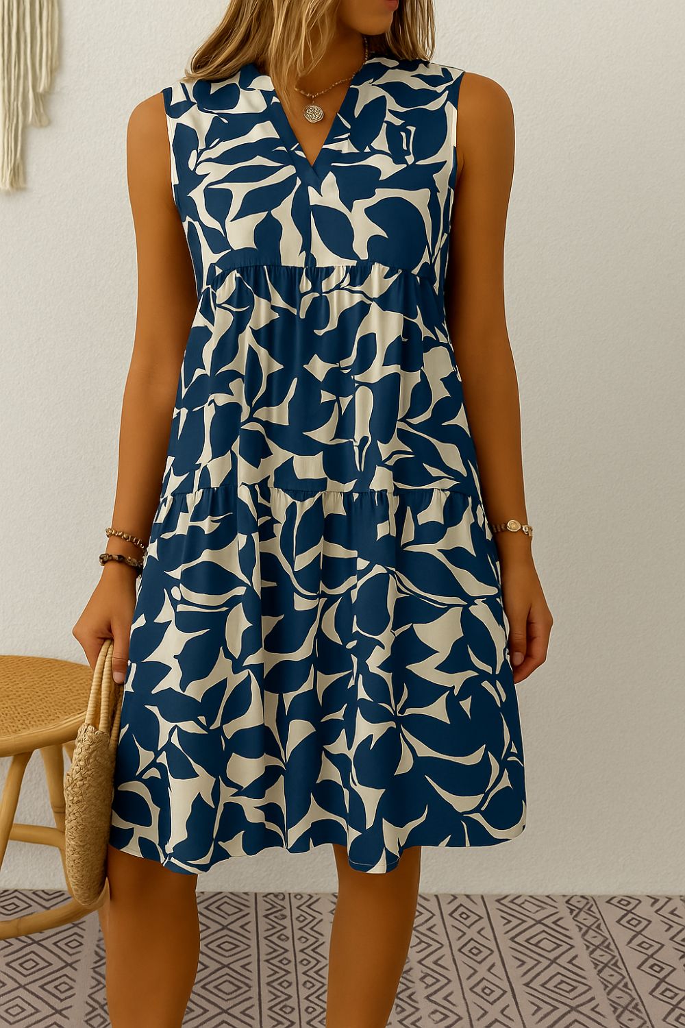Léna™ – Robe d'Été Élégante Mi-Longue