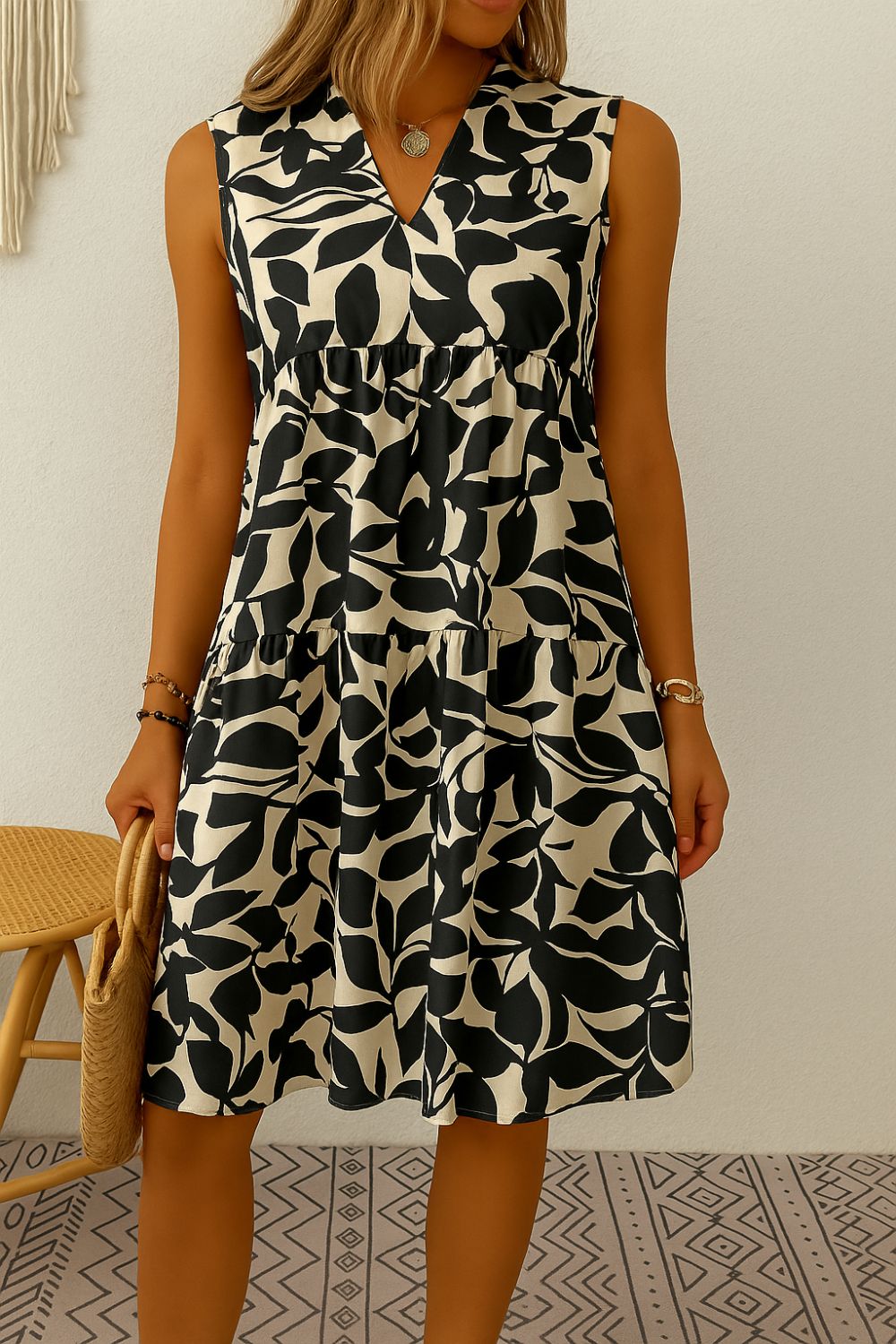 Léna™ – Robe d'Été Élégante Mi-Longue