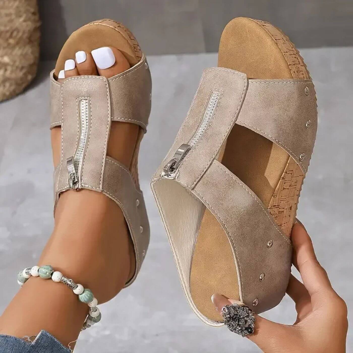 Mathilde™ - Sandales Orthopédiques Ouvertes Confortables