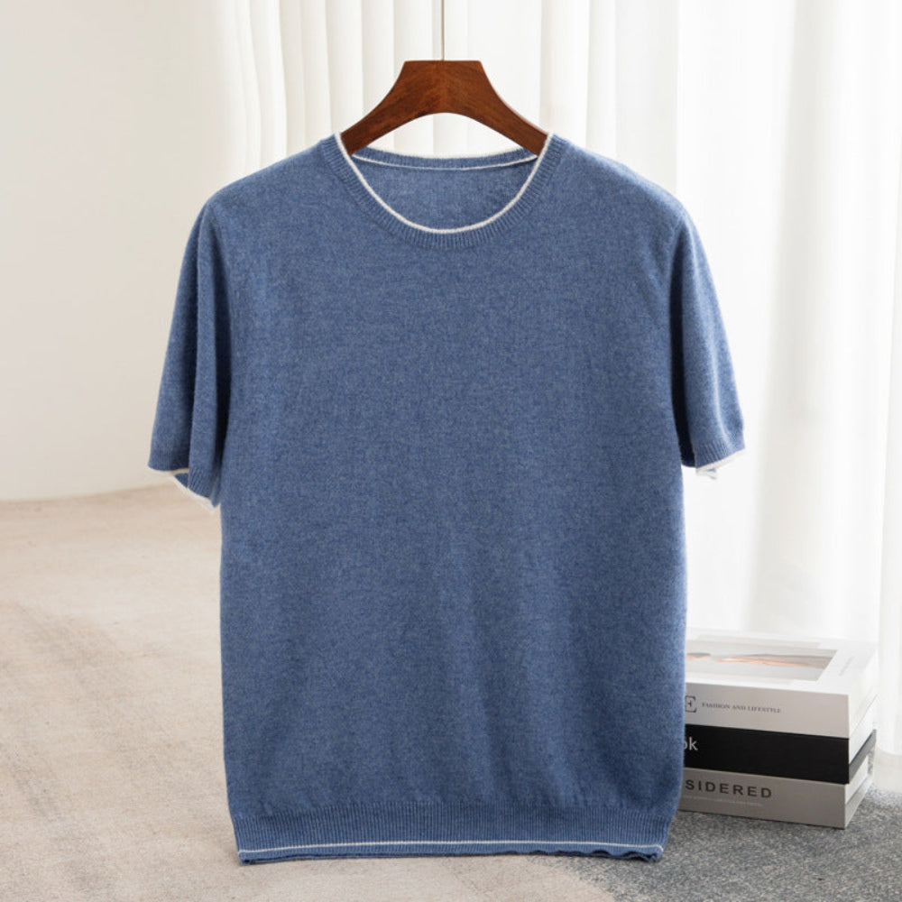 Pull en tricot doux de cachemire pour hommes