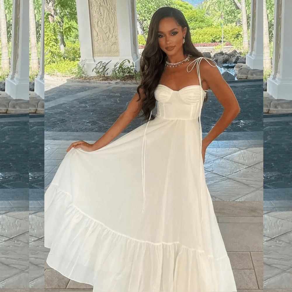 Robe midi taille haute – élégance féminine