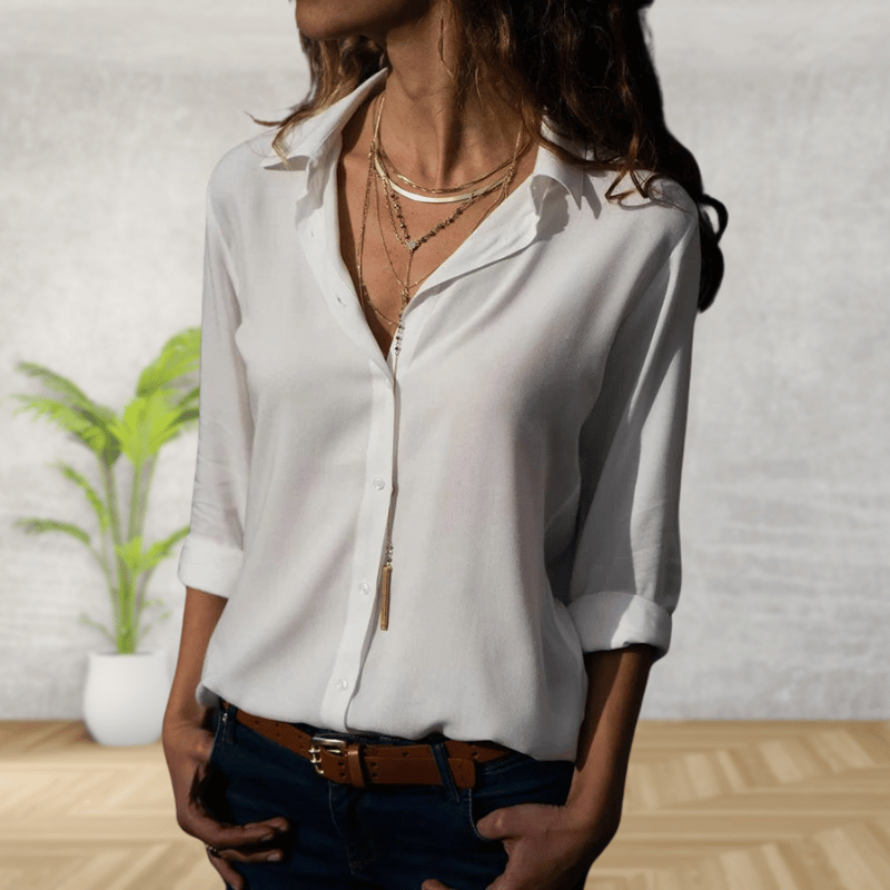 Chemise classique femme – Chemisier élégant et minimaliste