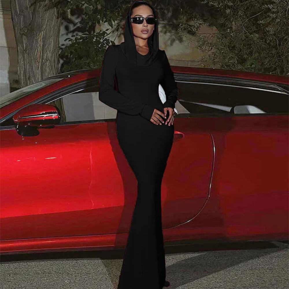 Elgen – Robe noire élégante courte pour toutes les occasions
