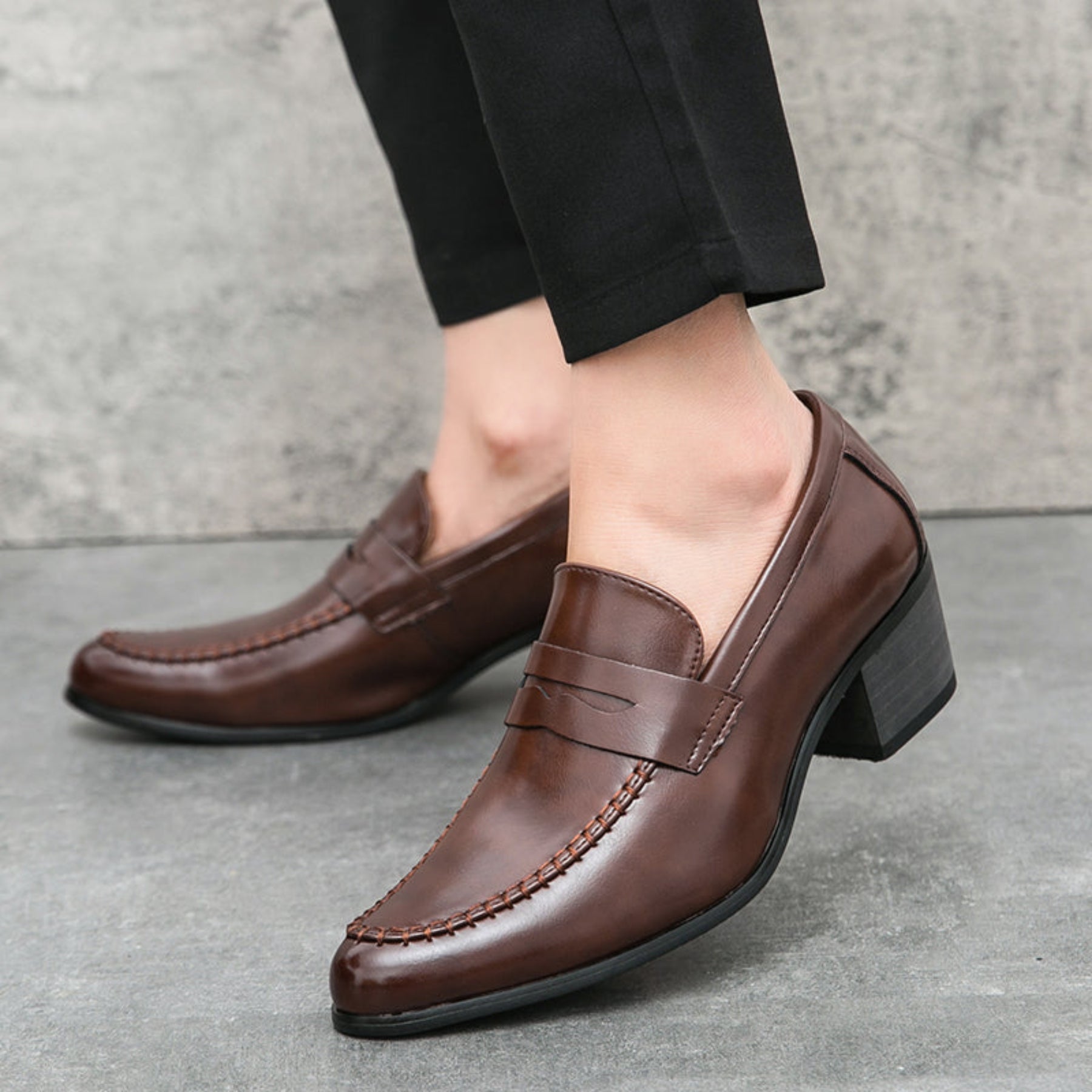 Mocassins homme à enfiler – semelle stable et design classique