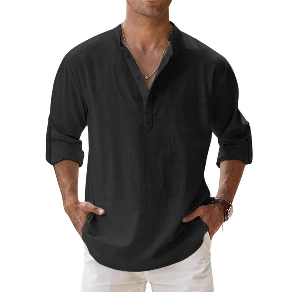 Chemise d'été élégante homme – coupe décontractée et look estival