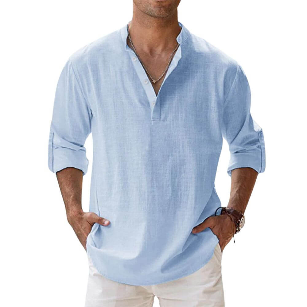 Chemise d'été élégante homme – coupe décontractée et look estival