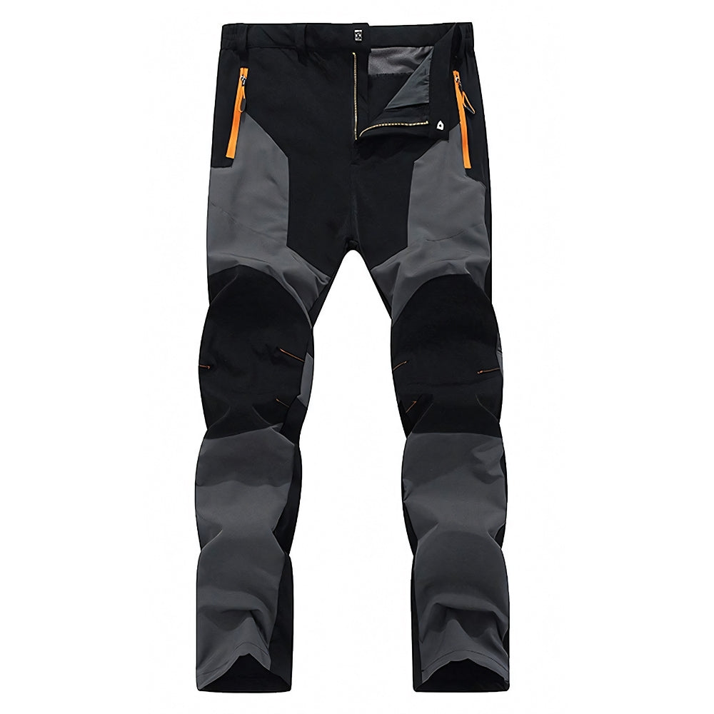 Pantalon d'extérieur respirant gris foncé.
