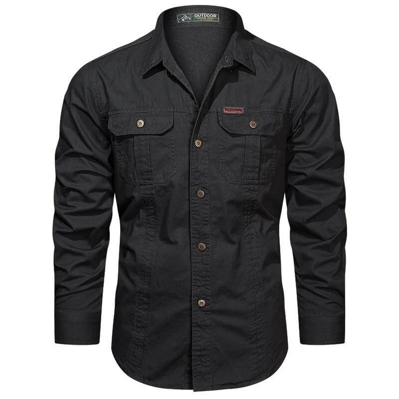 Chemise cargo noire