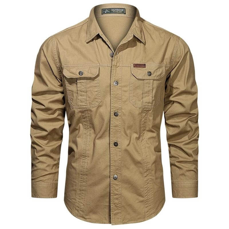 Chemise cargo kaki