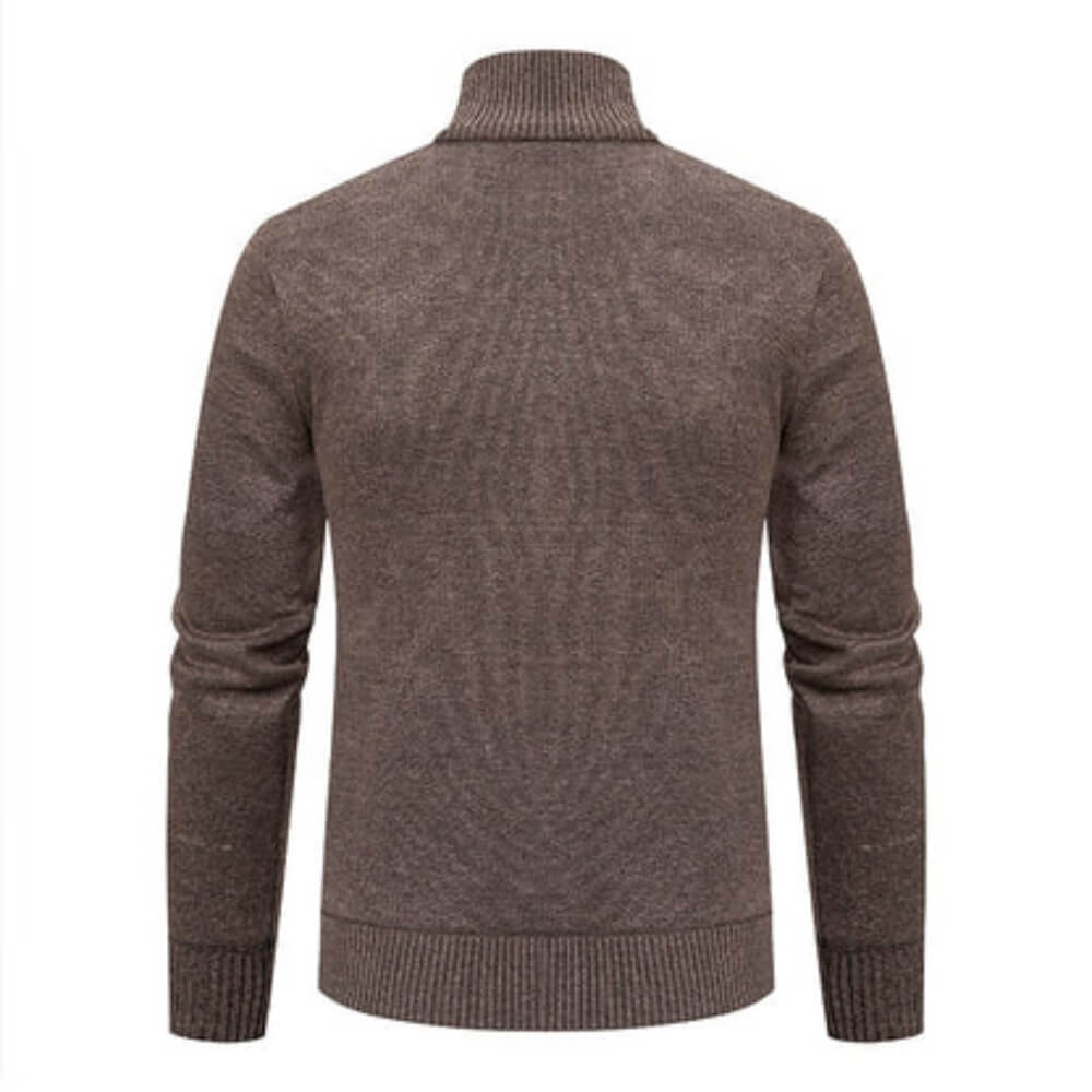 Cardigan d'affaires marron chaud